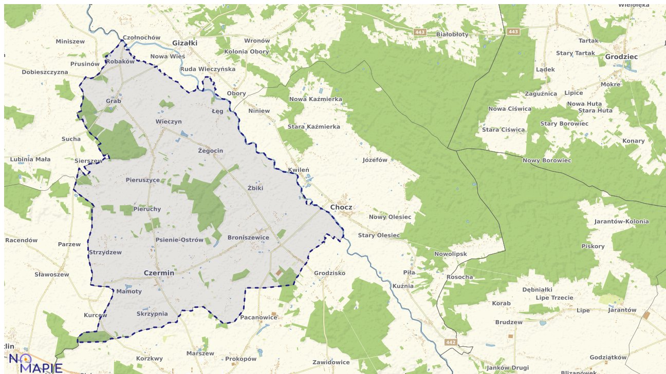 Mapa uzbrojenia terenu Czermina